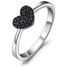 Anillo corazón negro