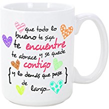 Taza corazones de colores