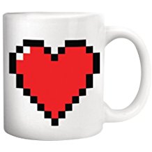 taza corazón rojo