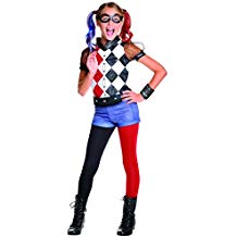 Disfraz Harley Quinn niña pantalones cortos