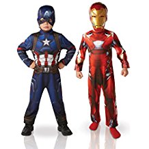 pack disfraces Iron Man y Capitán América